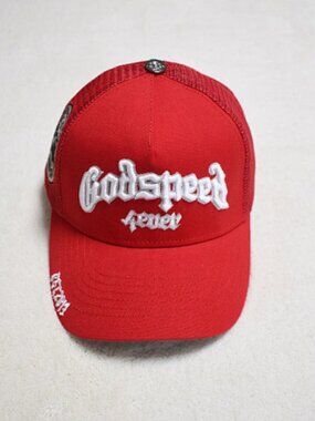 Godspeed Forever Red Mesh Trucker Hat